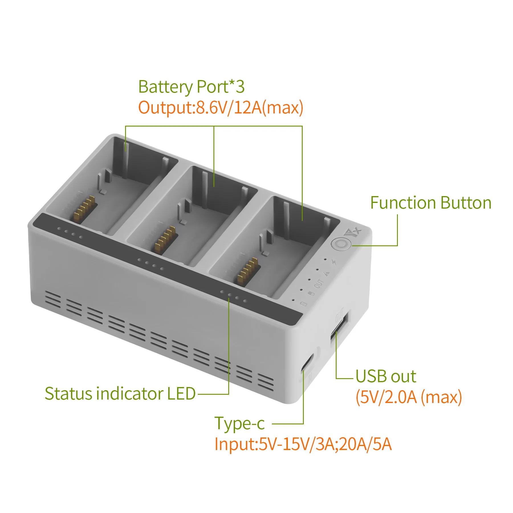 Drone Power Bank - Untuk Baterai Drone DJI LITO 1/X1