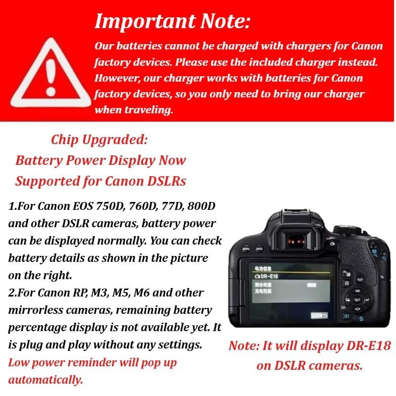 Baterai Li-ion Isi Ulang LP-E1 - Canon Camera Eos R50 ulasan dan harga