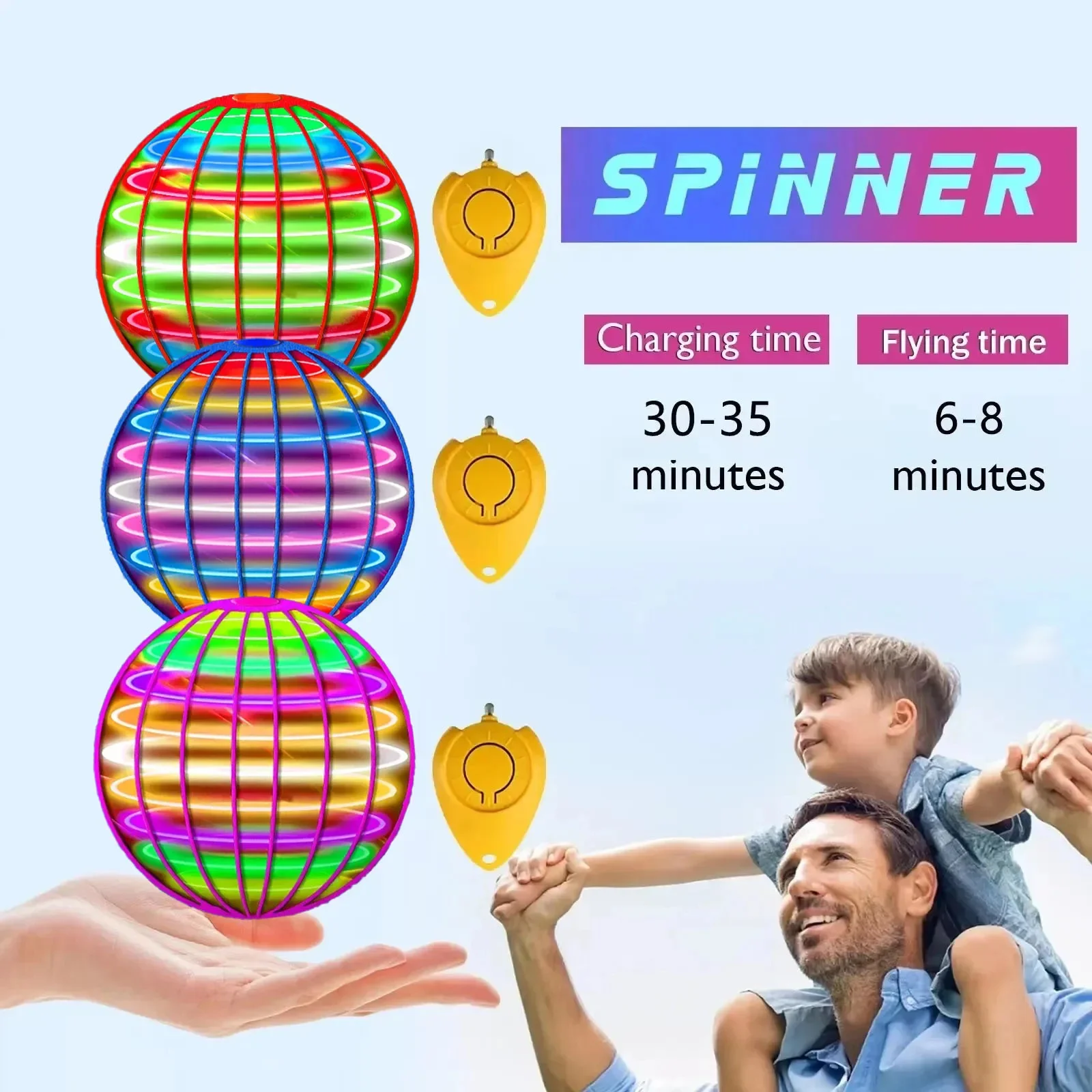 Mainan Spinner bumerang, bola  - Drone Beacon Light ulasan dan harga